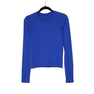 LULULEMON Swiftly Tech Long Sleeve 2.0 Cerulean Blue Waist Length Women's 6